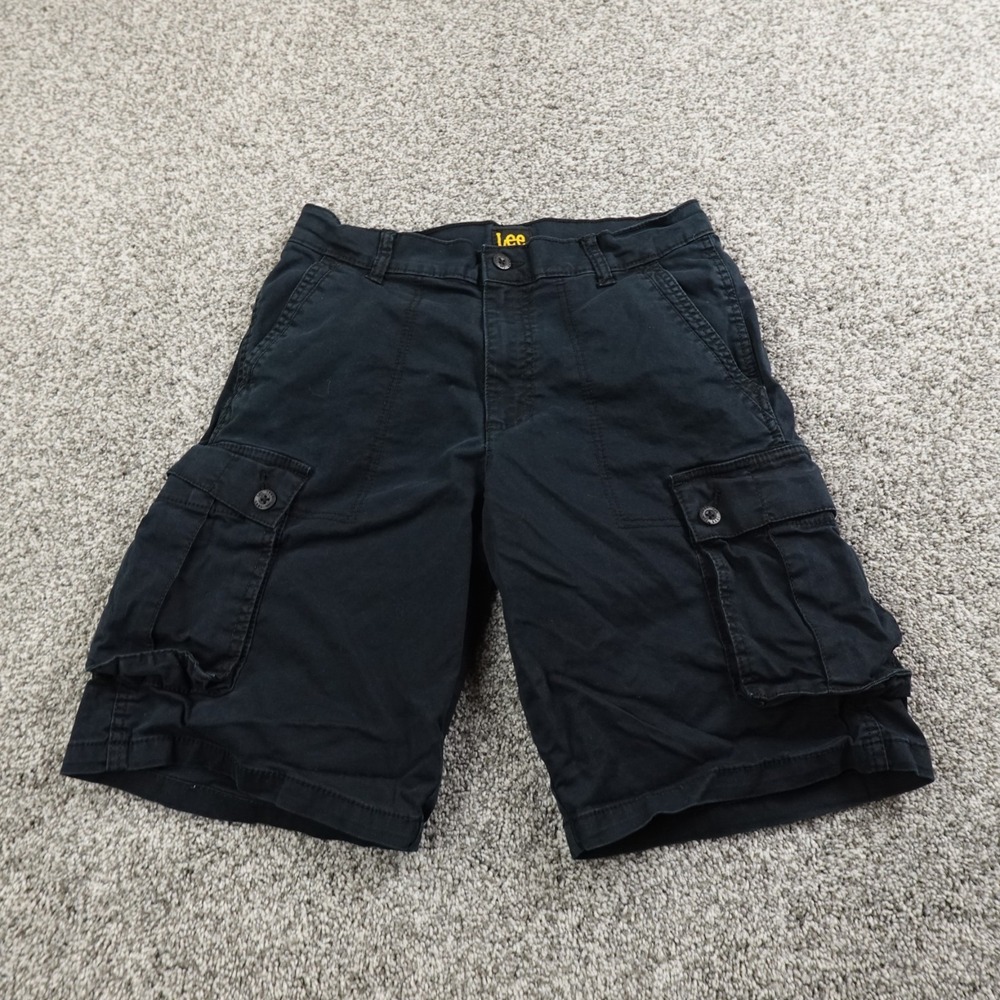 Lee Shorts Mens 30 Blue Cargo Utility Military Stretch Flex Hiking Outdoor Work